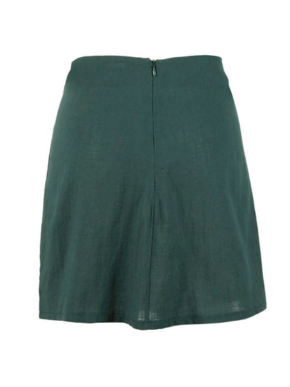 Lovers Mini Skirt in Dark Green - VYEN